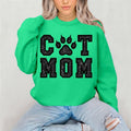 Cat Mom Embroidery with Appliqué