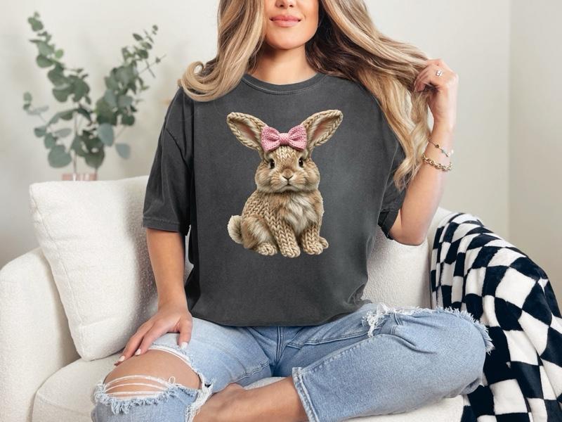 Lola The Brown Furry Faux Yarn Bunny