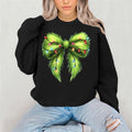 Green Furry Bow