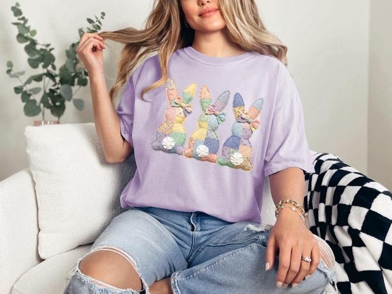 3 Bunny Patchwork Trio