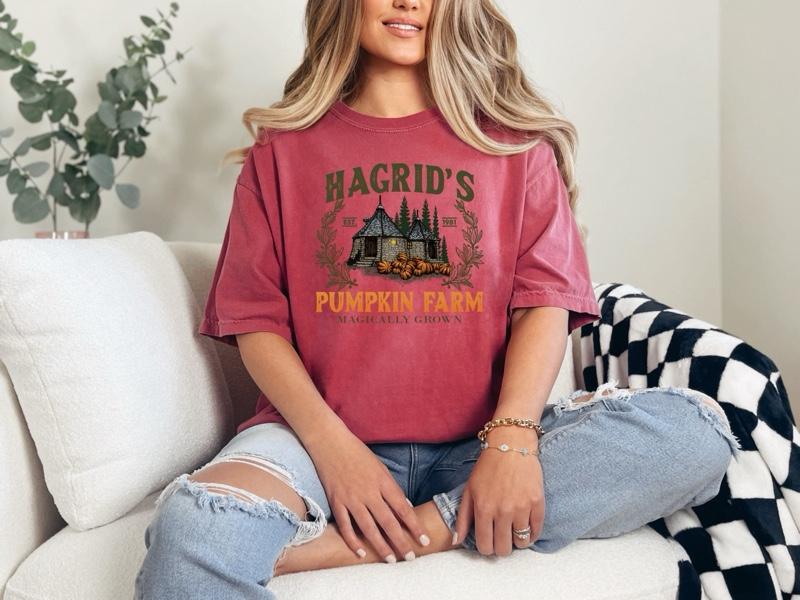 Pumpkin Farm T-shirt on Comfort Colors Summer Everyday Style Shirtsleeve love casual comfortable super soft relaxed fit unisex Sizing womenswear Streetwear  vintage Crewneck Printed Loose Graphic Top