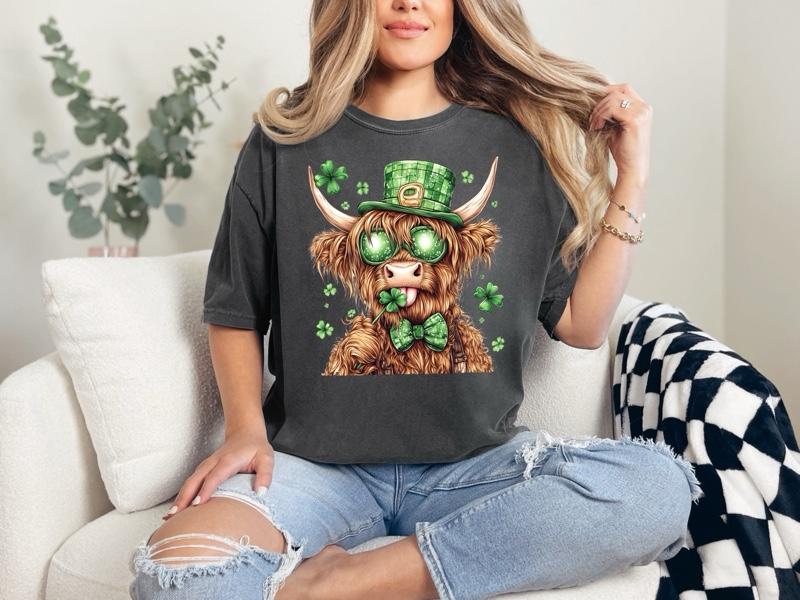 St Pattys Day Cow with Sucker