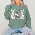 Blue Floral Bunnies