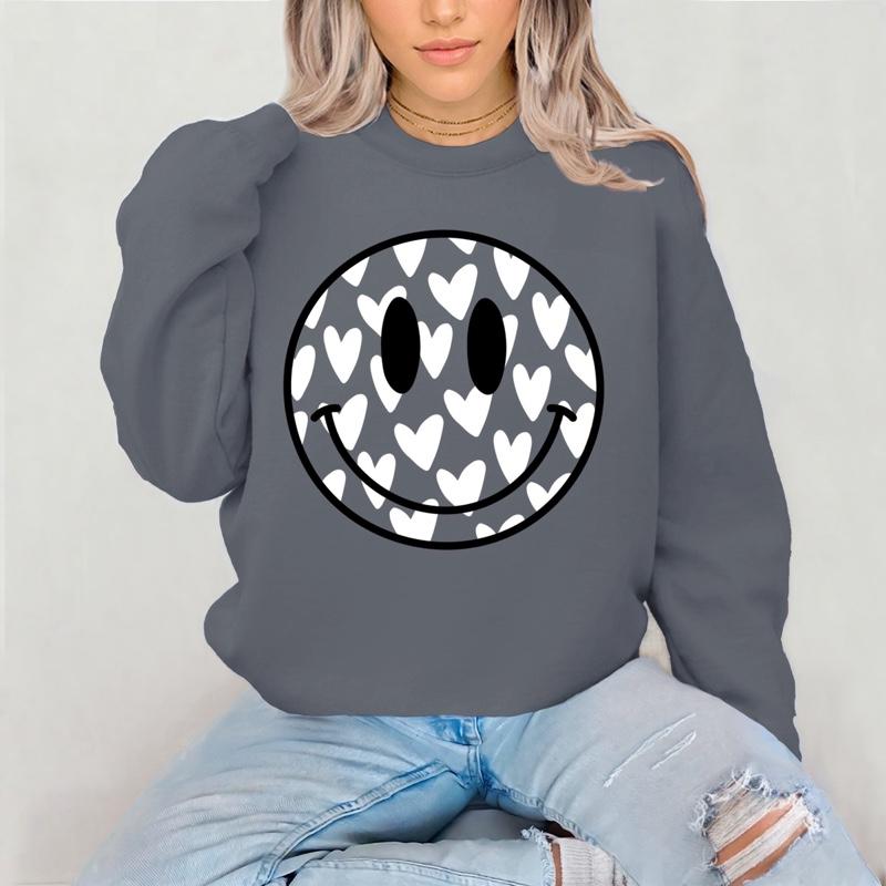 White Heart Smiley Face
