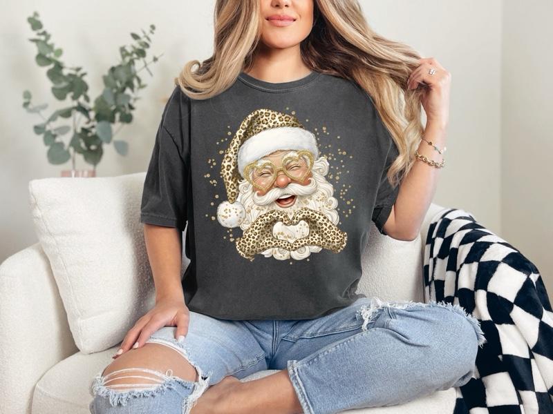Gold Cheetah Santa